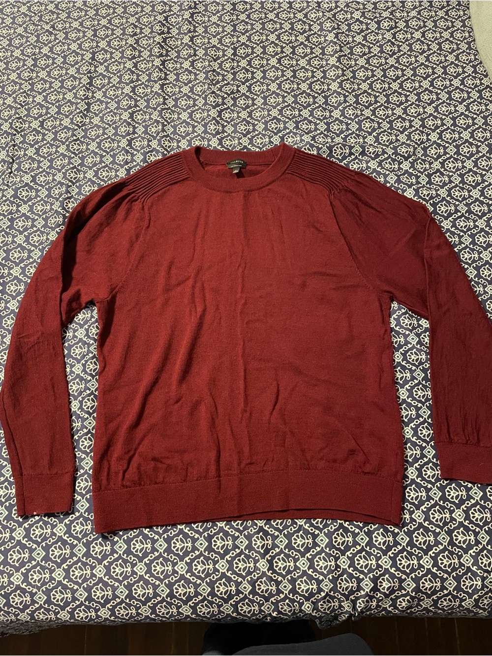 Talbots Women's Crewneck Sweater in Burgundy
